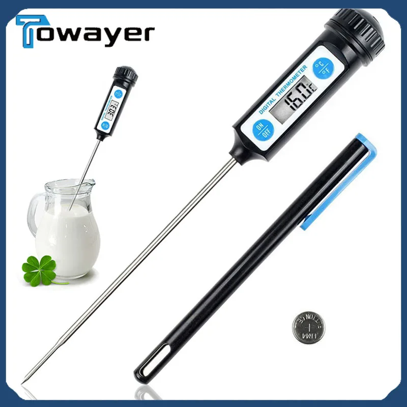 

Electronic Digital Food Thermometer For Cake Candy Fry BBQ Food Meat Temperature Household Thermometers with Long Probe