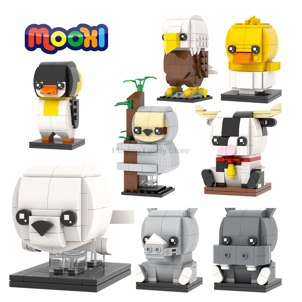 Конструктор MOC игрушечный для детей совместим с рисунком животного ленивого