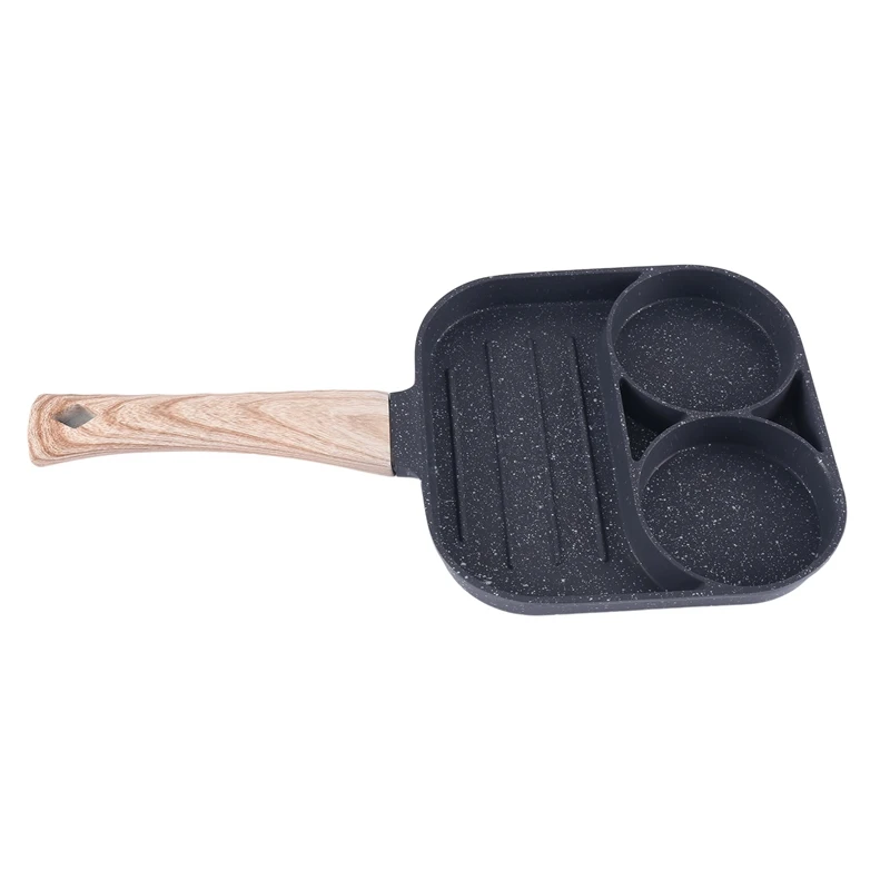 

2 Hole Frying Pot Pan Non-Stick Egg Pancake Steak Pan Cooking Egg Ham Pans Breakfast Maker