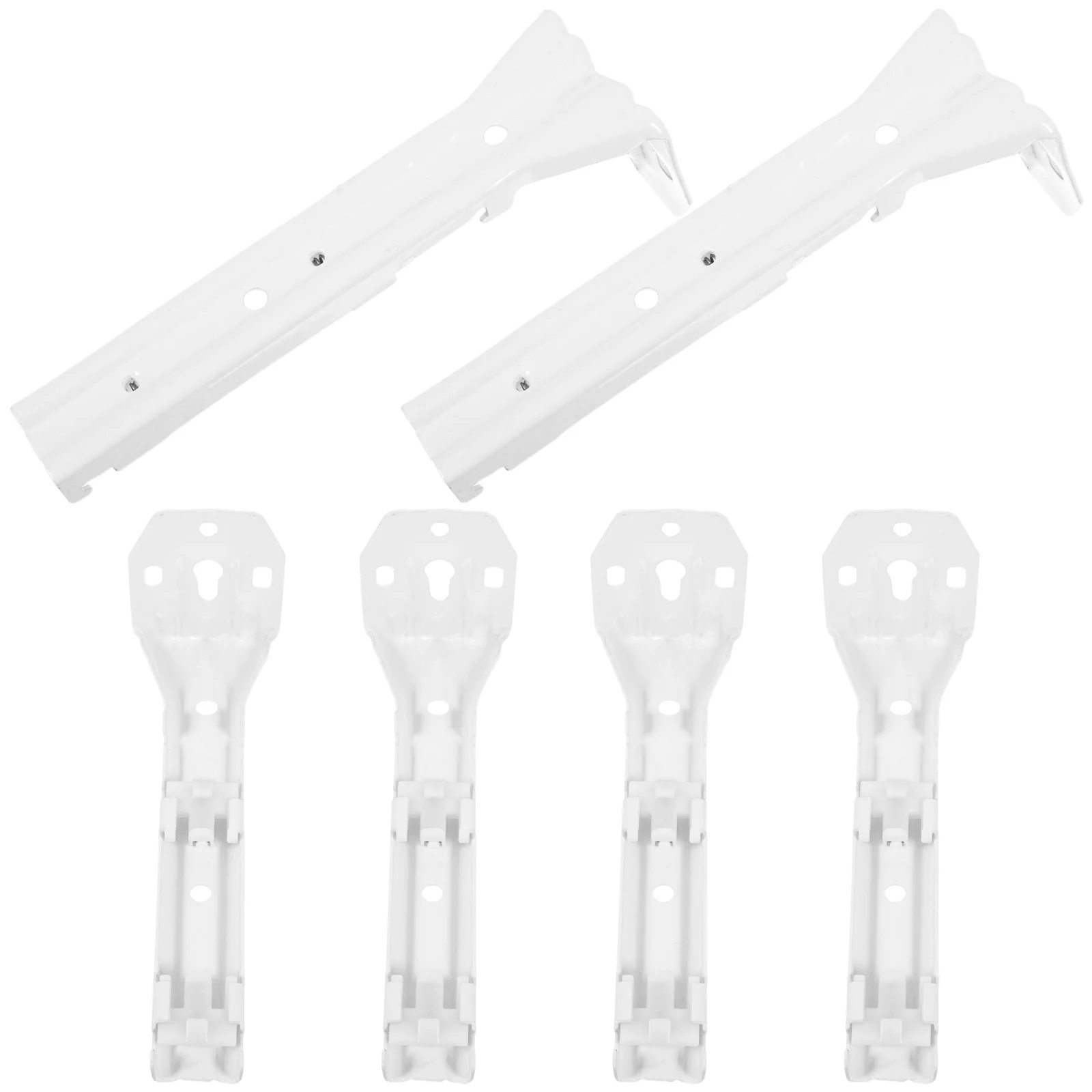 

6 Pcs Ceiling Curtain Rail Track Metal Installation Code Bracket Home Fixing Accessories Wall Mount Brackets