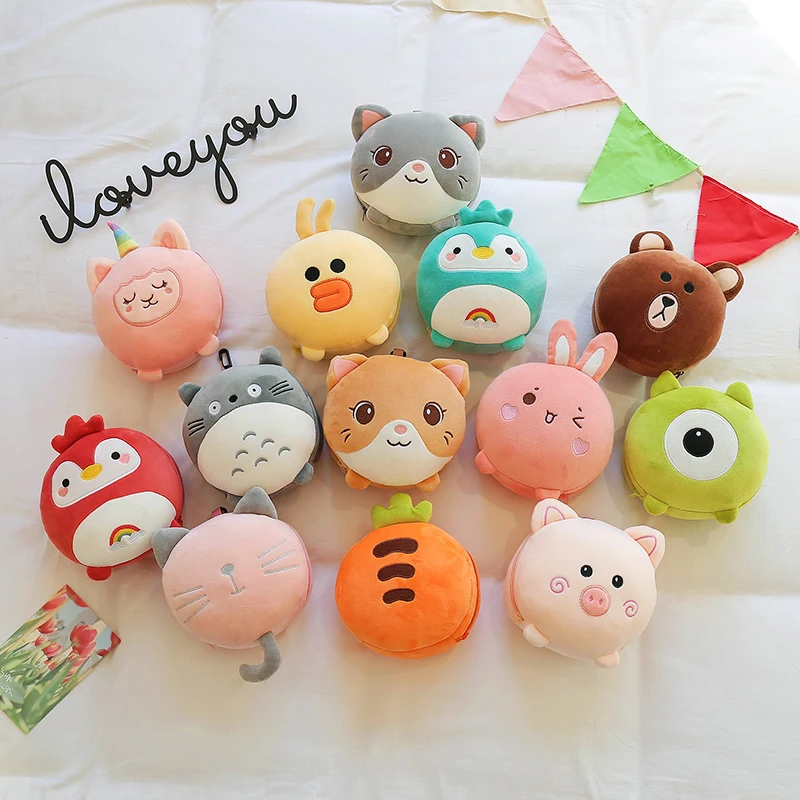 16cm Cute Soft Multifunctional Neck Pillow Eye Mask Plush Toys Office Nap Stuffed Pillow Home Comfort Cushion Gift Doll for Girl