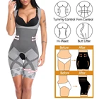 Утягивающее белье для женщин, полноразмерное корректирующее боди с открытой промежностью, утягивающее белье для послеродового периода