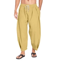 beachwear pants for men summer casual men clothing 2022 new fashion trousers elastic waist drawstring men pants loose pants