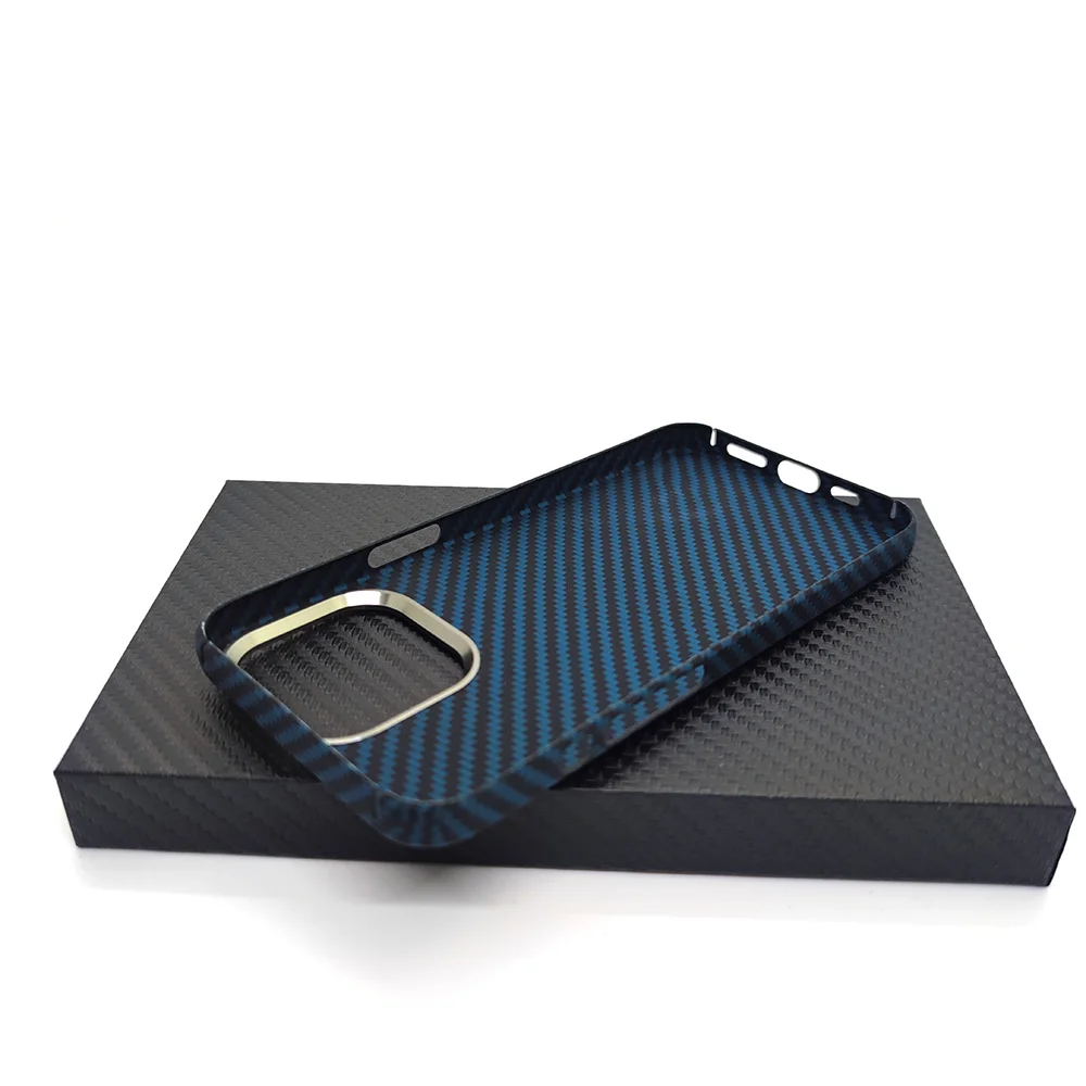 Tanie Dla Iphone14 13 12 Pro Max Obudowy Twarde Okładki Obudowa Z Włókna Węglowego Ochrona Obiektywu Włókno Aramidowe Dla Iphone 12 13 14 Pro Case