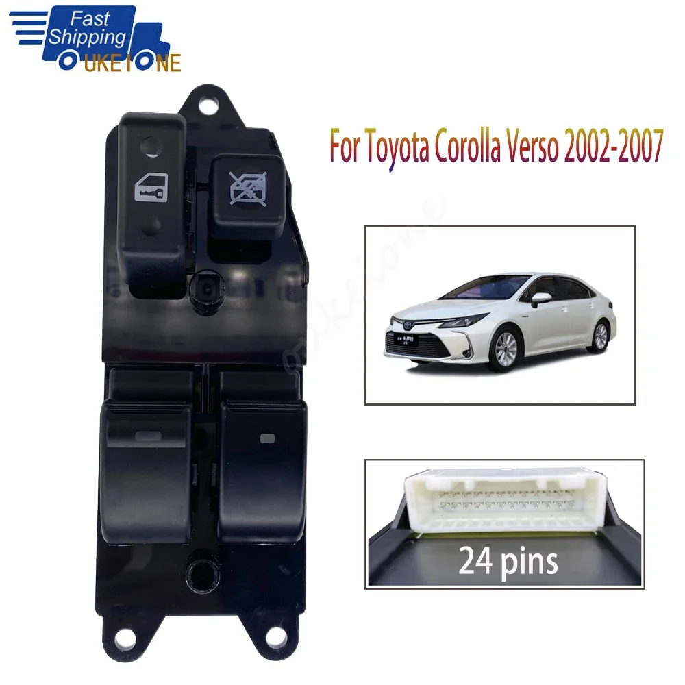 Электрический переключатель стеклоподъемника кнопка подъема для Toyota Corolla Verso 2002