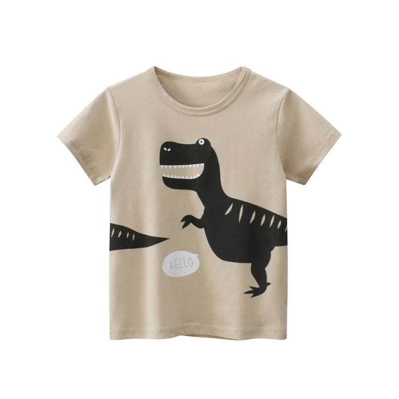 

T Shirt Boy Clothing Summer Short Sleeve Tops Animal Pattern Soft Breathable Kids Tees For Baby Toddlers