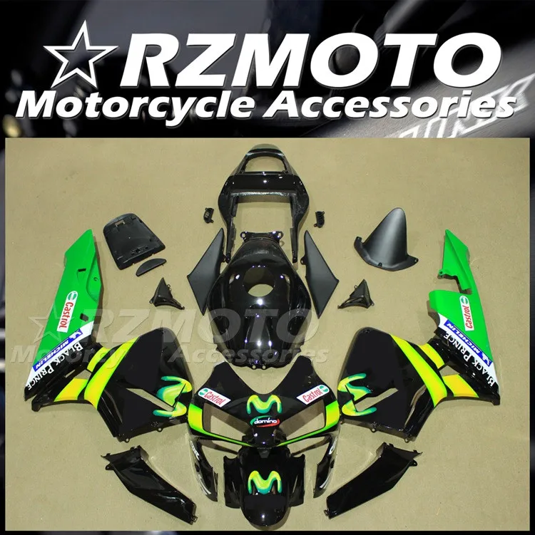 

New ABS Motorcycle Fairings Kit Fit for HONDA CBR600RR F5 2003 2004 03 04 Bodywork Set Green Black
