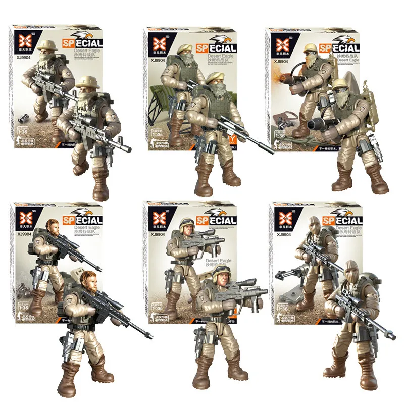 6 шт./лот новый дизайн SWAT военная модель экшн-фигурки уплотнения Орлан сила Solider