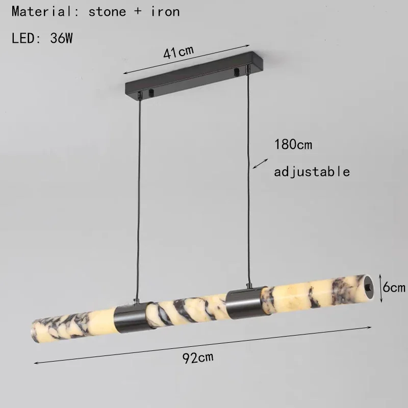 

Дизайнерские минималистичные светодиодные подвесные светильники из натурального мрамора, регулируемая для столовой, бара, кухни, каменные подвесные светильники, светильники