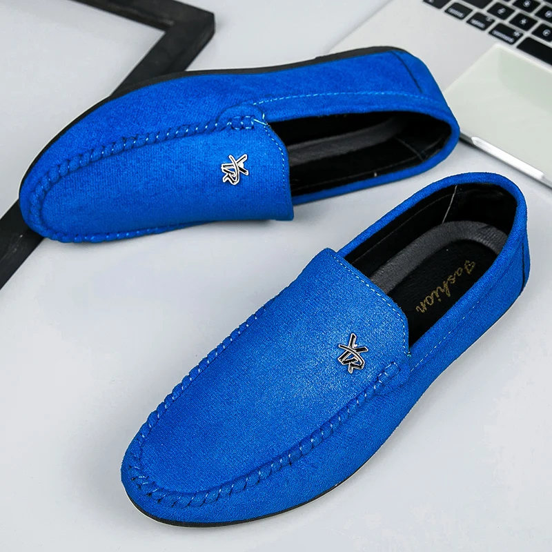 

Black Blue Men Casual Shoes Luxury Brand 2023 Mens Loafers Moccasins Breathable Slip on Black Driving Shoes for Men