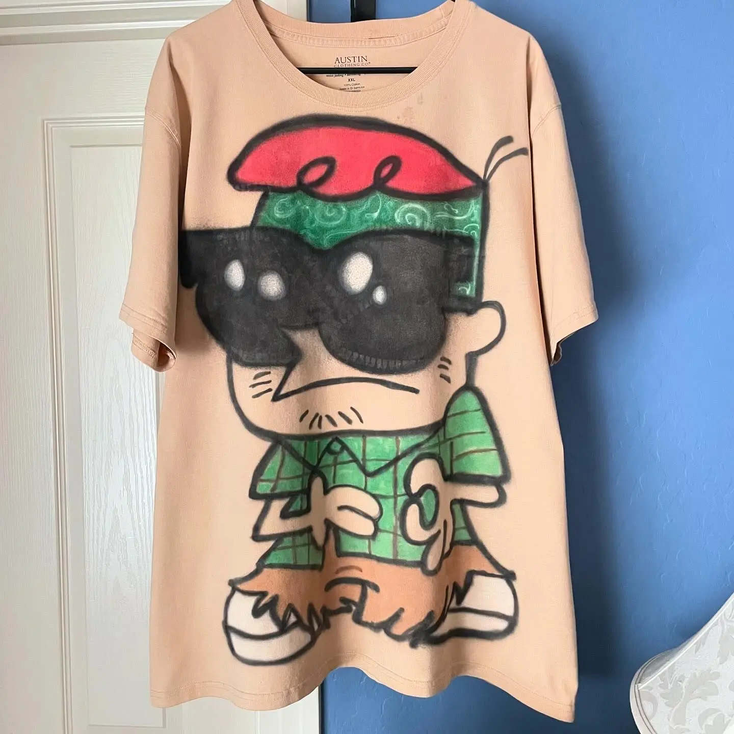 Хип-хоп уличные футболки с мультяшным графическим рисунком негабаритная