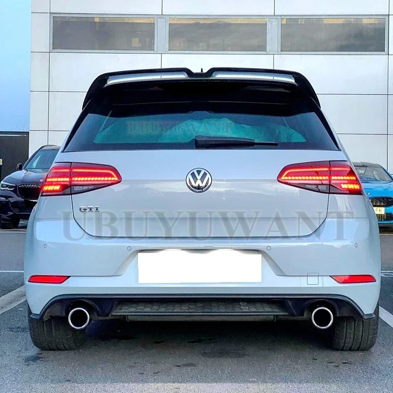 Спойлер для Volkswagen GOLF MK7 2014-2018 7 5 R G TI GTD спойлер из АБС-материала заднего крыла