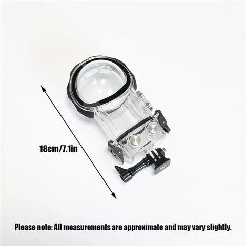 Чехол для дайвинга для Insta360 X3, невидимый водонепроницаемый чехол, 360 °   Аксессуар для панорамной камеры, футляр для дайвинга с глубиной 40 м-A74Z