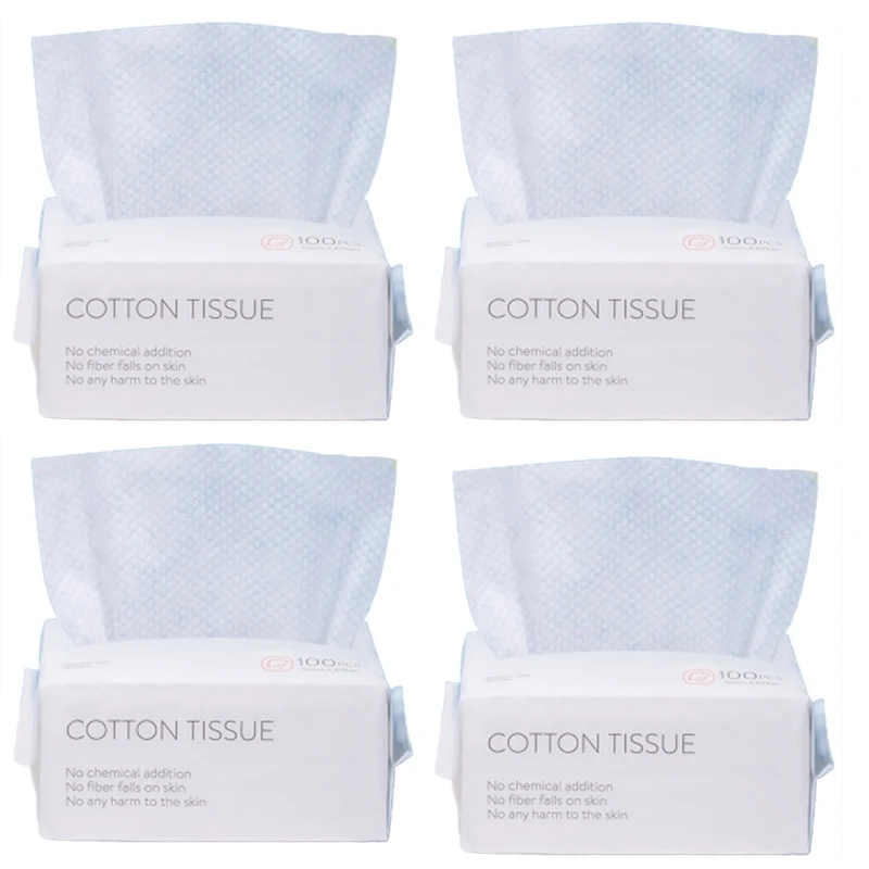 

400PCS Disposable Wash Face Towel, Clean Face Towel, Make Of Cotton, Remove Makeup Towel, Wash Facial Tissue