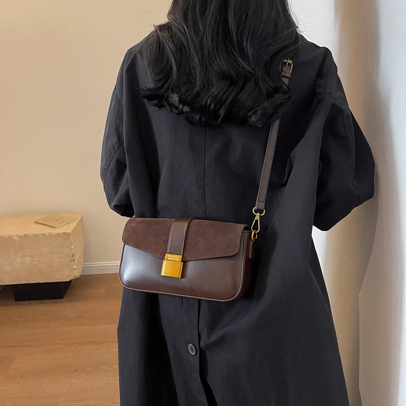 Женская сумка через плечо из искусственной кожи женская однотонная