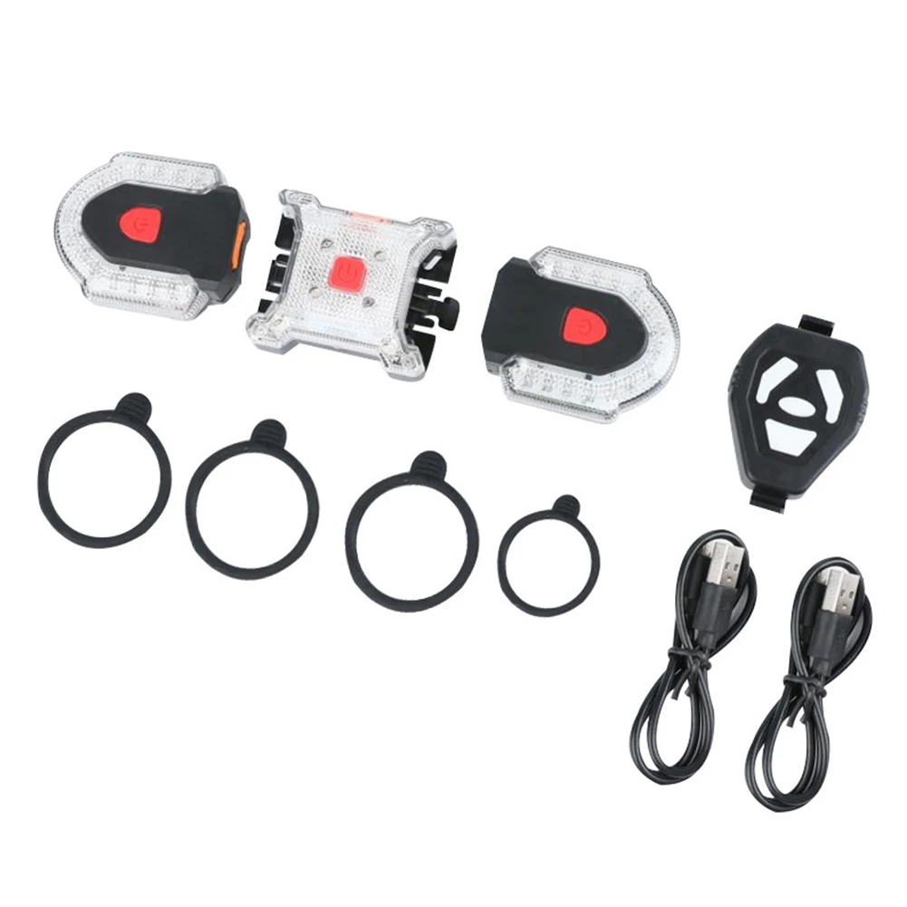 

Smart USB Rechargeable Bicycle Rear Lights Turning Lamp Aluminum Alloy ABS Waterproof Cycling Rear Lamp Part Accessories