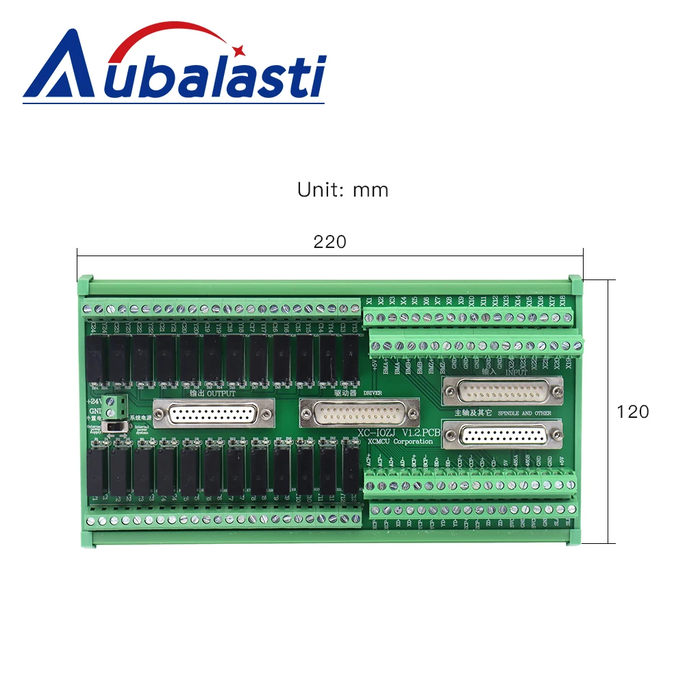 Фото Плата расширения Aubalasti Stock IO с 4 кабелями DB25 для системы управления ЧПУ XC809D №1
