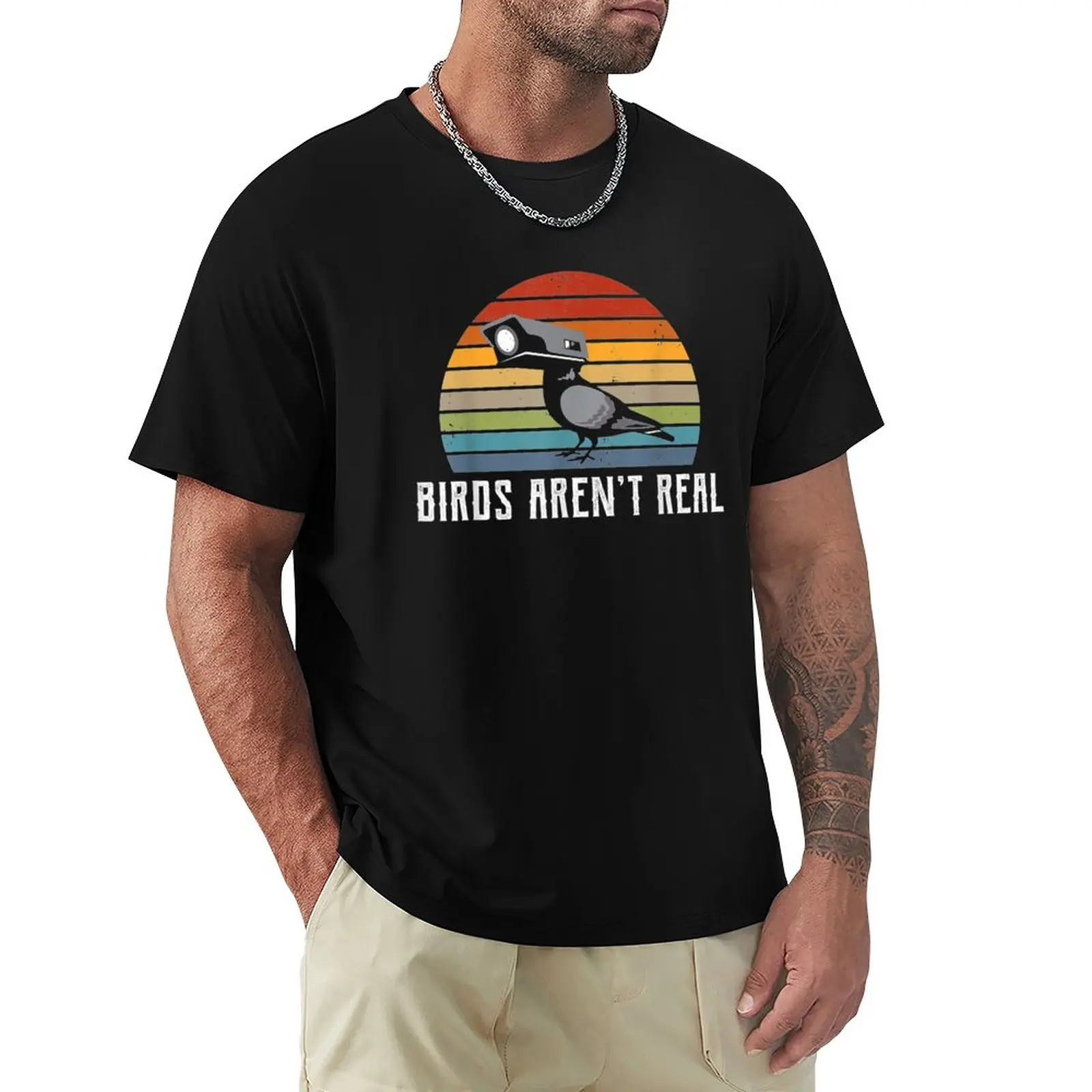 

Vintage Birds Aren't Real T-Shirt T-shirt For A Boy Man Clothes Sweat Shirt Sublime T Shirt Men Clothing