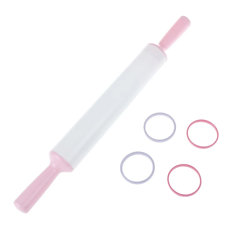 

White 36cm Non-stick Glide Fondant Rolling Pin Fondant Cake Dough Roller Decorating Cake Roller Crafts Baking Cooking Tool