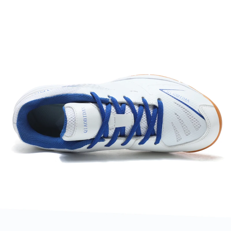Badminton Shoes for Men Women Outdoor Women Professional Table Tennis Shoes Blue White Man Competition Tennis Training Sneakers