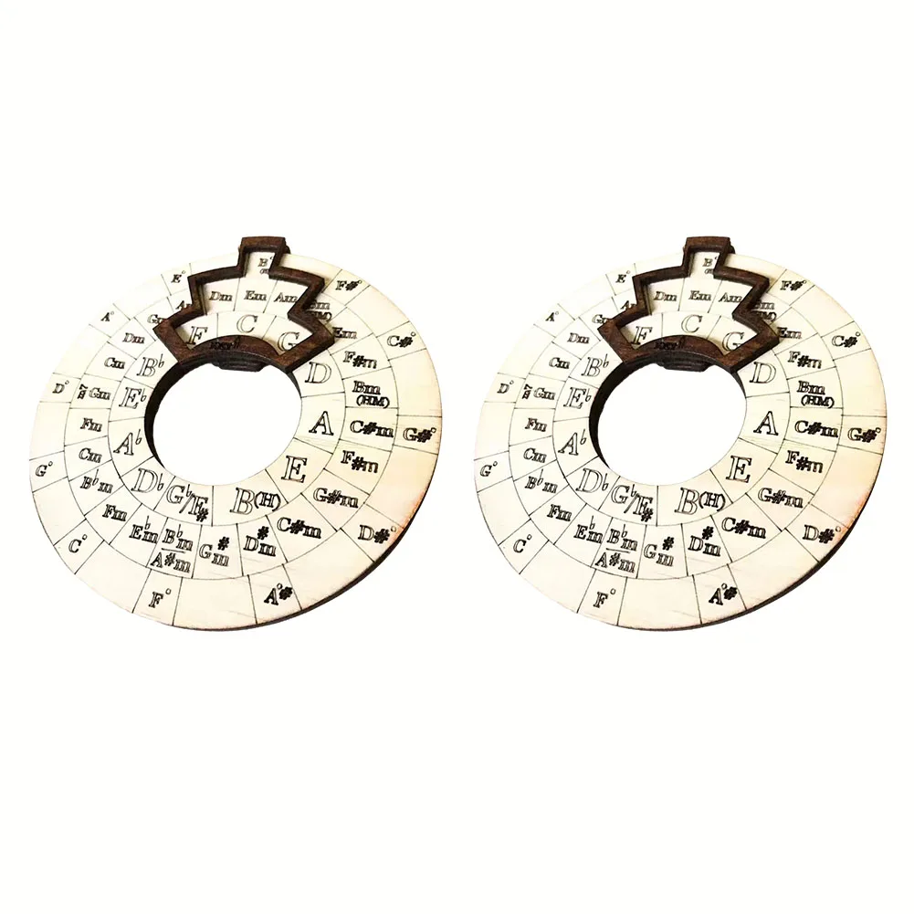 

Wooden Chord Wheel Wooden Color Tool Universal 2/3PCS 60g/90g Educational For Note Chords Lightweight Melody Tool