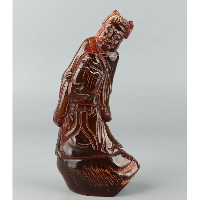 

Chinese Exquisite Hand Carved People Carved Horn Statue
