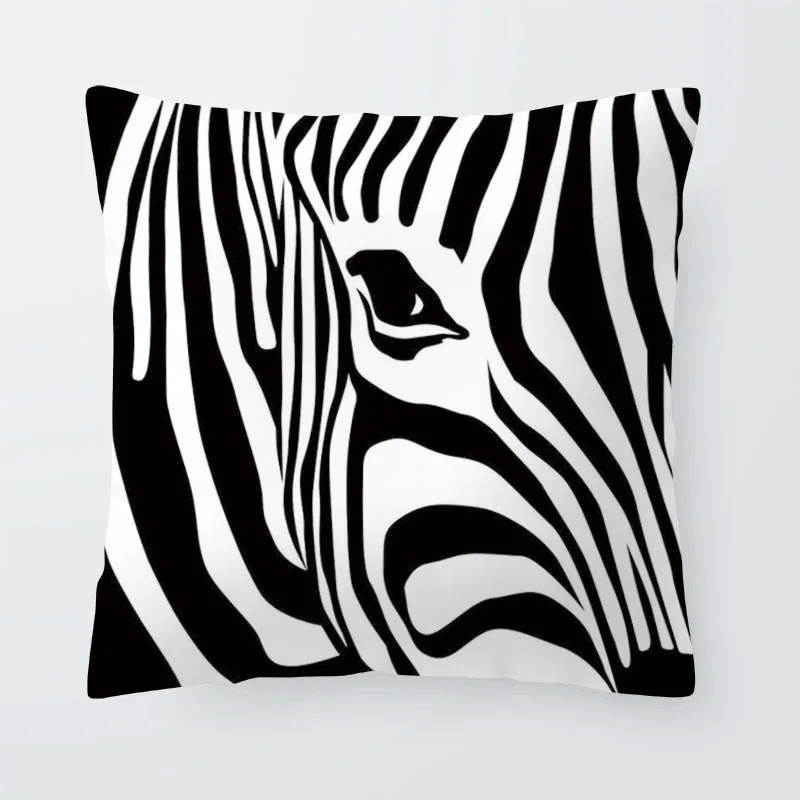 Наволочка в нордическом стиле аксессуары для вечерние подушка виде зебры