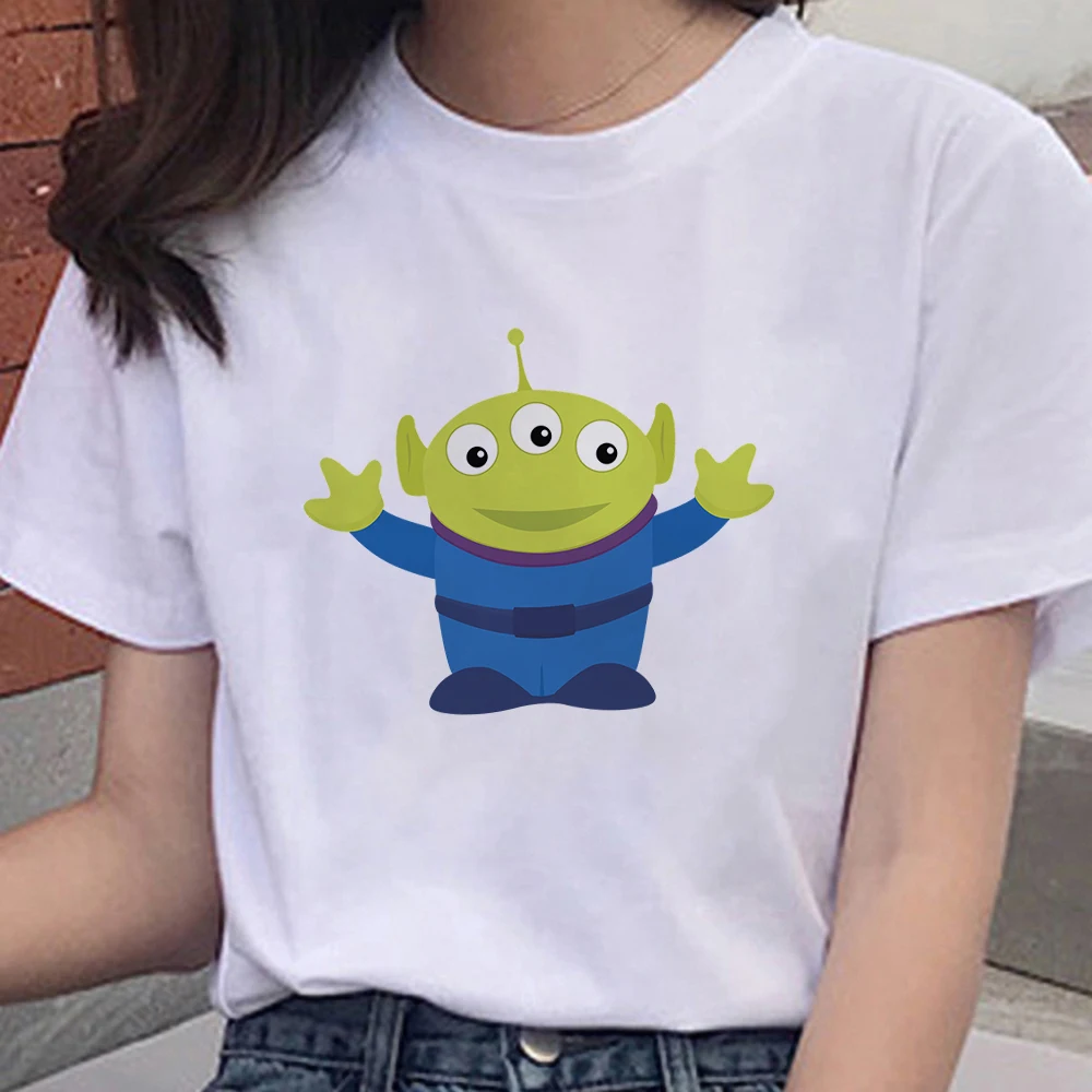 

Sleeve Animation Crewneck Fashion Loose Clothes Minimalist Disney Hip Hop Female Tshirt Hip Hop Toy Story Forum Women Short