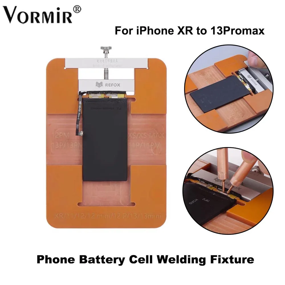 

Refox Battery Welding Fixture For iPhone X XS Max 11 12 13 Pro Max Phone Battery Cell Chip Replacment Repair Welding Clamp Tools