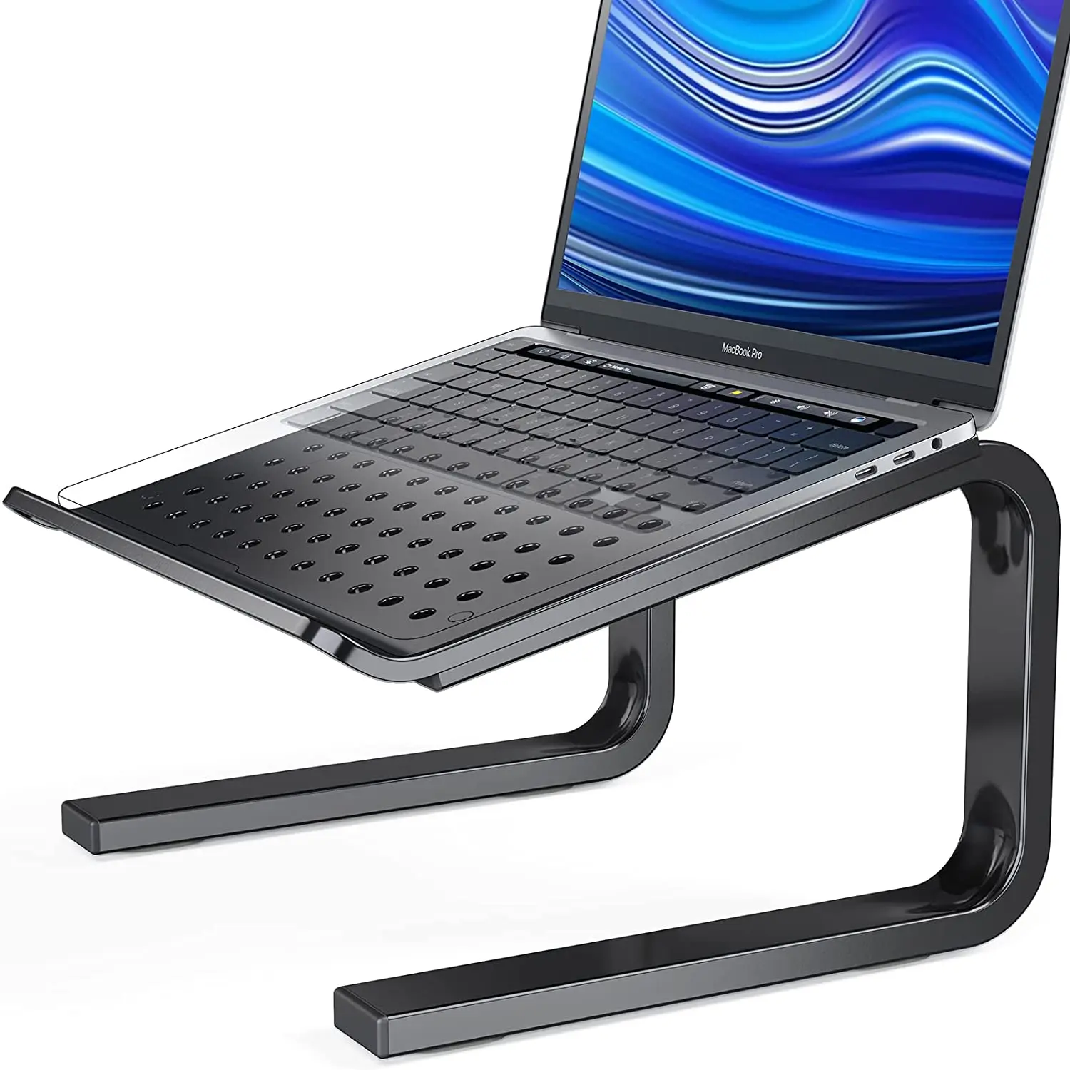 

BESTERGO Laptop Stand, Ergonomic Aluminum Computer Riser, Laptops Stand for Desk, Notebook Elevator Metal Holder Compatible