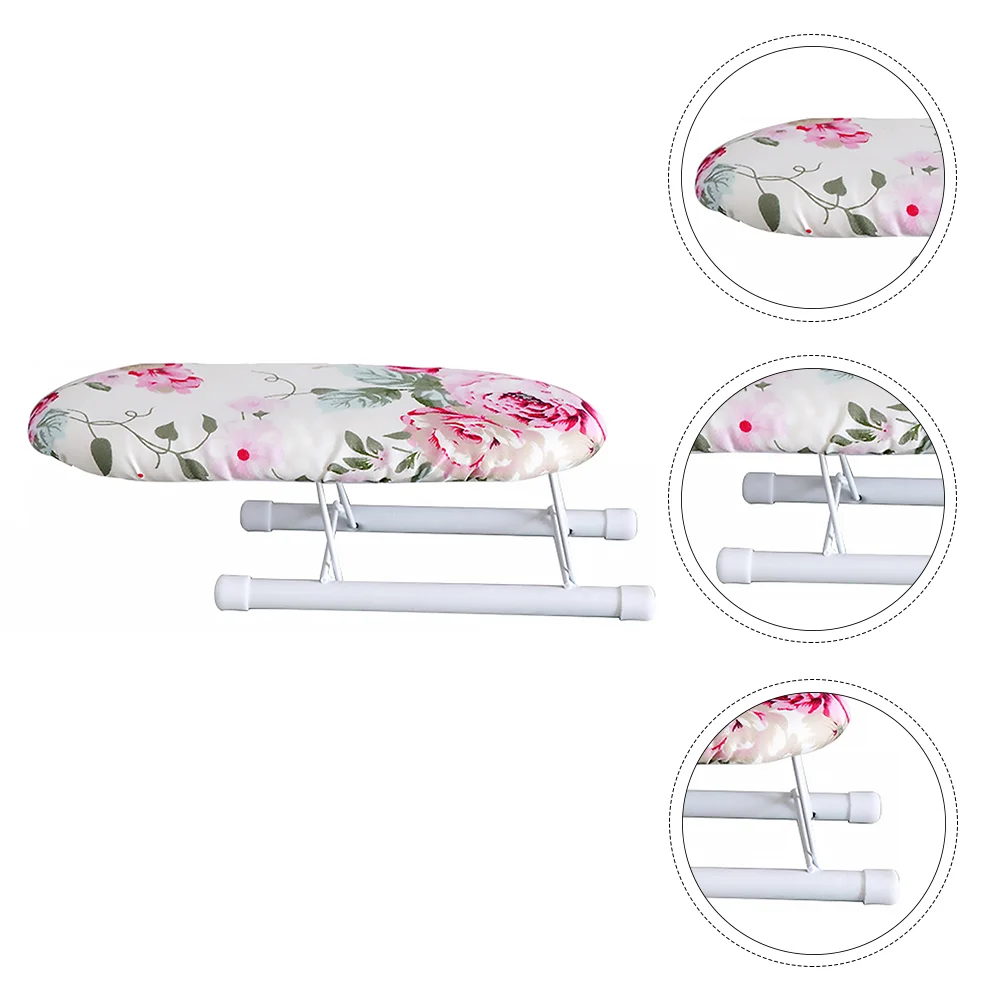 

Ironing Board Tabletop Folding Iron Portable Compact Sewing Table Desktop Foldable Collapsible Countertop Mini Rack Household