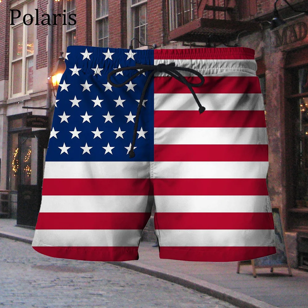 

Штаны с флагом США сделать Америку великолепной снова государственной эмблемой Короткие штаны для мужчин Роскошные повседневные спортивные для бега тренажерного зала пляжные быстросохнущие мужские