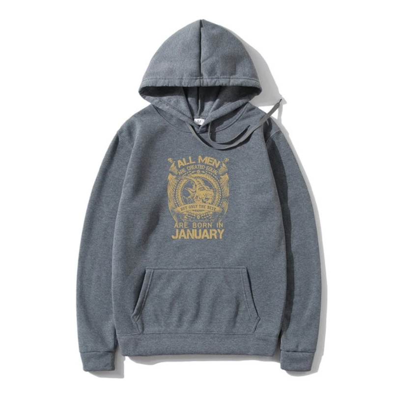 

Hoody Outerwear Design Men Crew Neck Birthday January Capricorn Presen Star Sign Zodiac Fleece Pullover