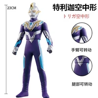 23cm large soft rubber ultraman trigger sky type action figures model doll furnishing articles childrens assembly puppets toys