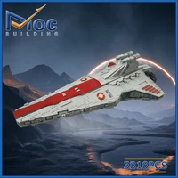 moc building blocks star movie venator class destroyer starw diy space wars science fiction aircraft assembled children toys
