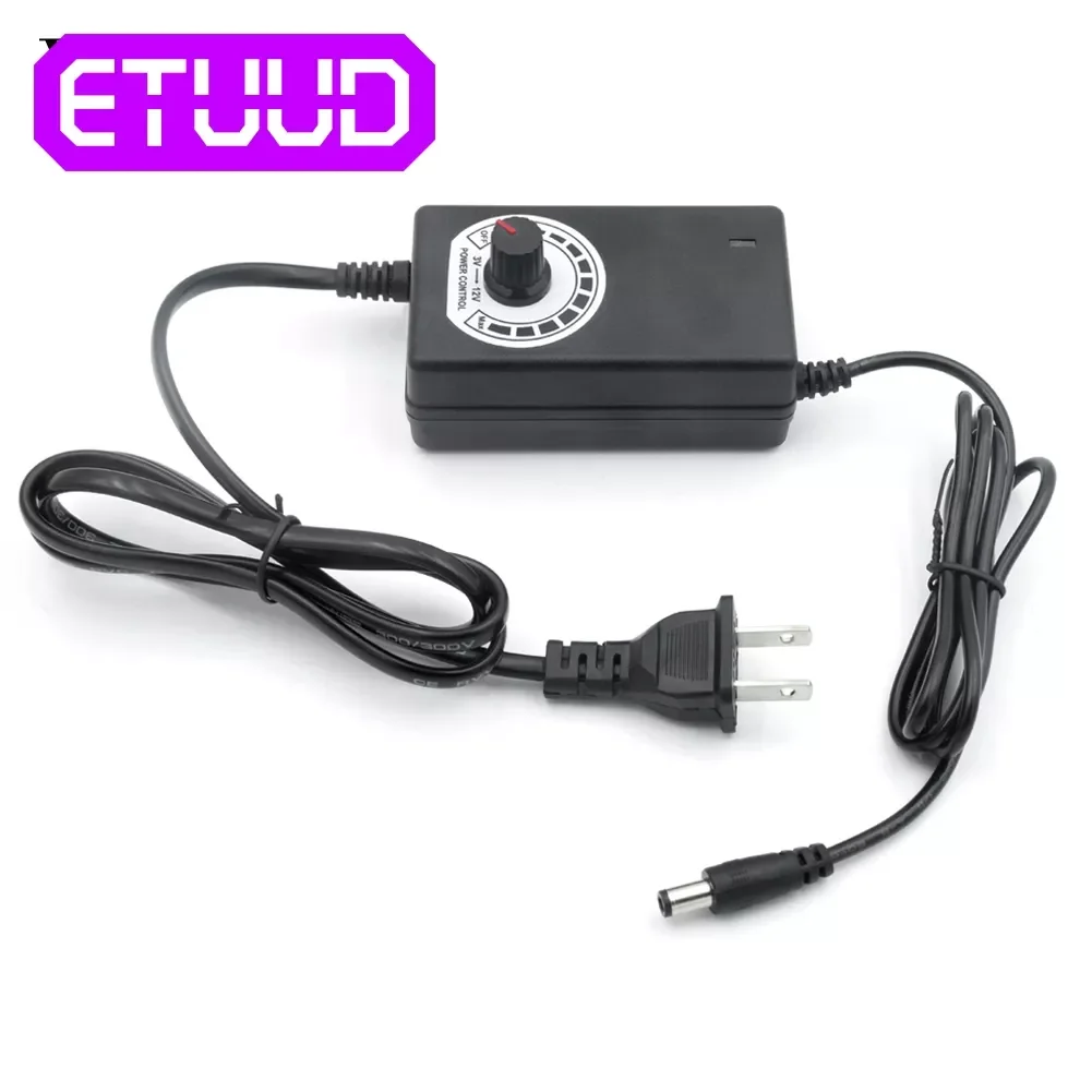 

AC to DC 3V-12V 9V-24V 2A 1A Universal adapter with display screen voltage Regulated power supply adatpor 3 12 24 v