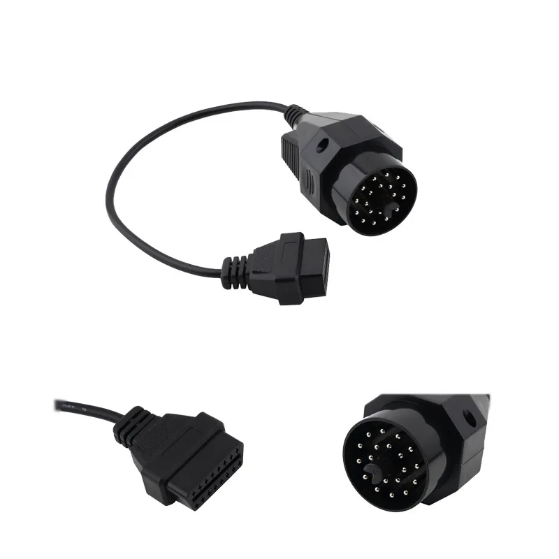 

Free Shipping OBD OBD II Adapter for BM-W 20 pin to OBD2 16 PIN Female Connector e36 e39 X5 Z3 for BM-W 20pin