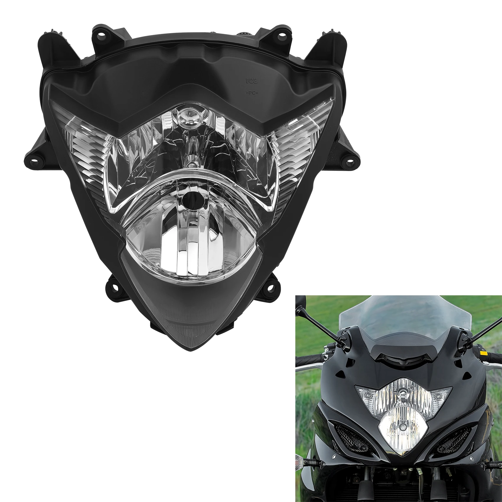 

Передняя фара в сборе, подходит для Suzuki GSXR1000 2005-2006 GSX1250FA Bandit 1250F 2010-2016