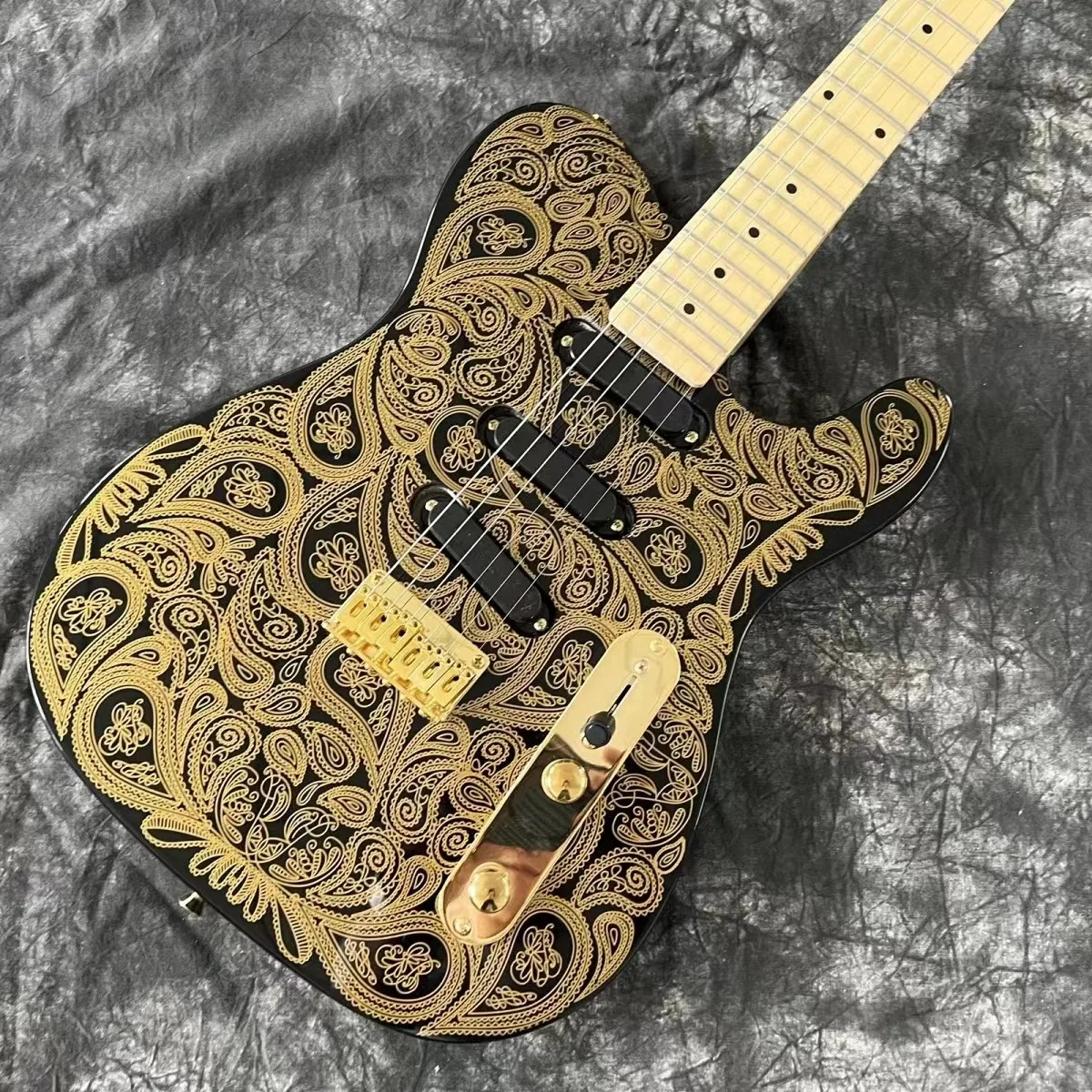 

electric guitar gold pattern Wong imported parts interchangeable with paragraph guitar @3
