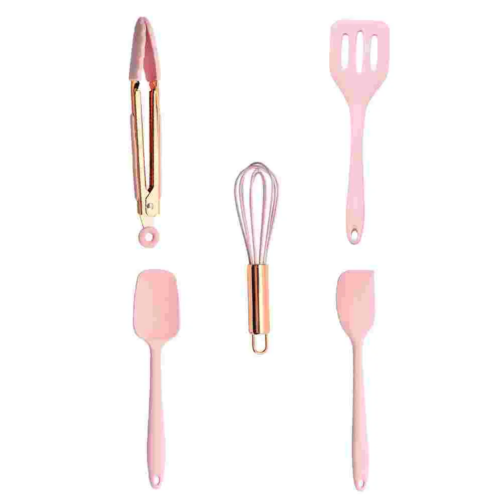 

5Pcs Practical Useful Sturdy Durable Silicone Kitchen Utensils Practical Kitchenware Kitchen Utensils