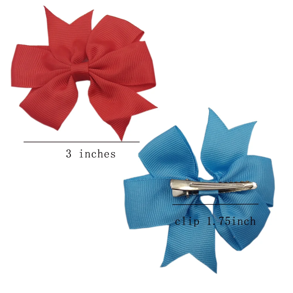 

1 шт. бутик искусственная лента банты с зажимами для девочек детские банты для волос аксессуары