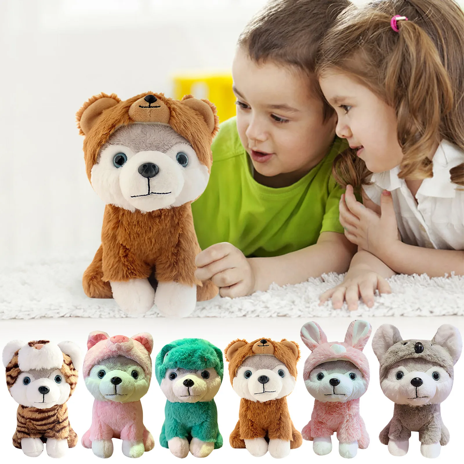 

Children's Decoration Doll Pet Desktop Plush Yellow Doll Office Cute Gift Cute Toy Cute Plush toy Corduroy Bear Plush Hairy Toy