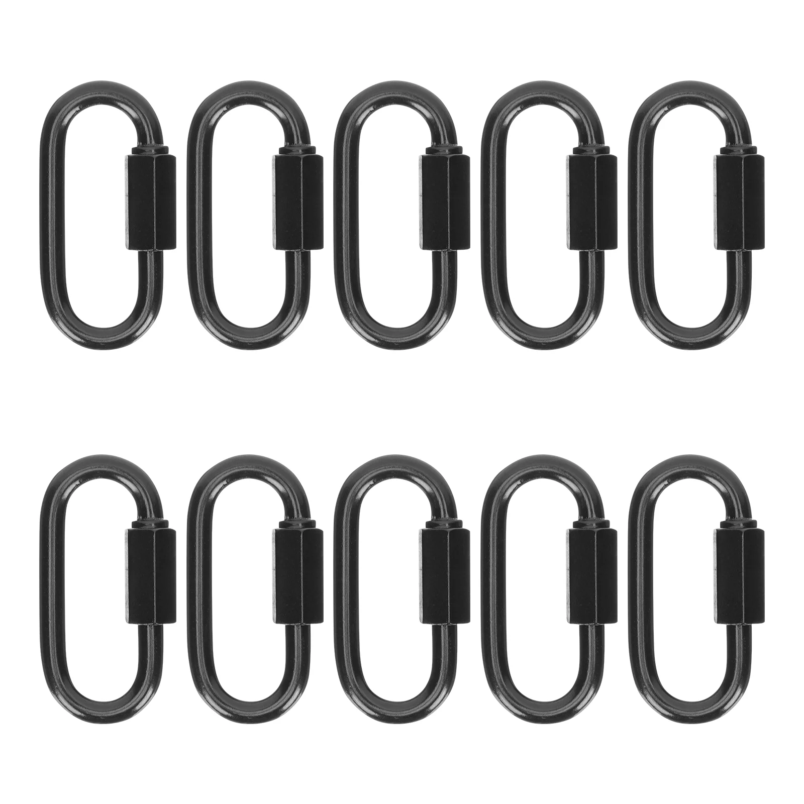 

Carabiner Clips Camping Clip Climbing Quick Links Hook Carabiners Hammock Connector Threaded Keychain Hooks Locking Backpacklock