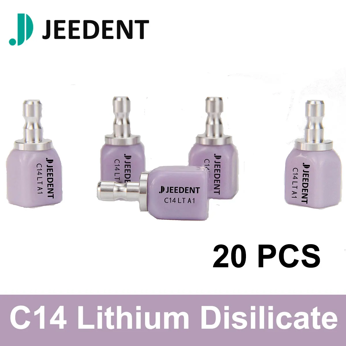Фото JEEDENT 20 шт. C14 Sirona Lithium Disilicate Block HT/LT - Эстетическая реставрация для зубных коронок и виниров №1
