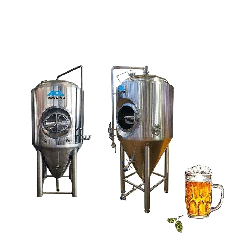 

500L 1000L 1500L 2000L Craft Beer Fermenter Conical SUS Glycol Cooling Jacket CO2 Pressure Fermentation Tank Brewery Equipment