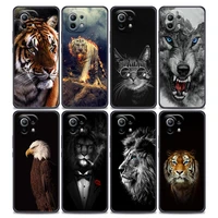 phone case for xiaomi mi 11 lite 5g ne 11i 11x 11t 12 pro poco f1 f3 x3 gt x4 nfc pro 5g cases cover eagle cat lion tiger animal