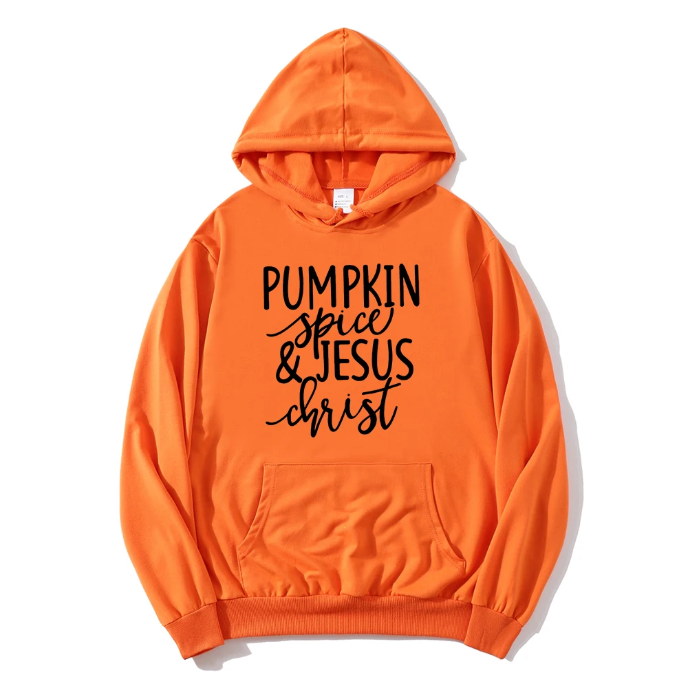 

Pumpkin Spice Jesus Christ Sweatshirt Thanksgiving Cute Fall Hoodie Thanksgiving Day Clothing Pumpkin Day Hoodie Gifts L