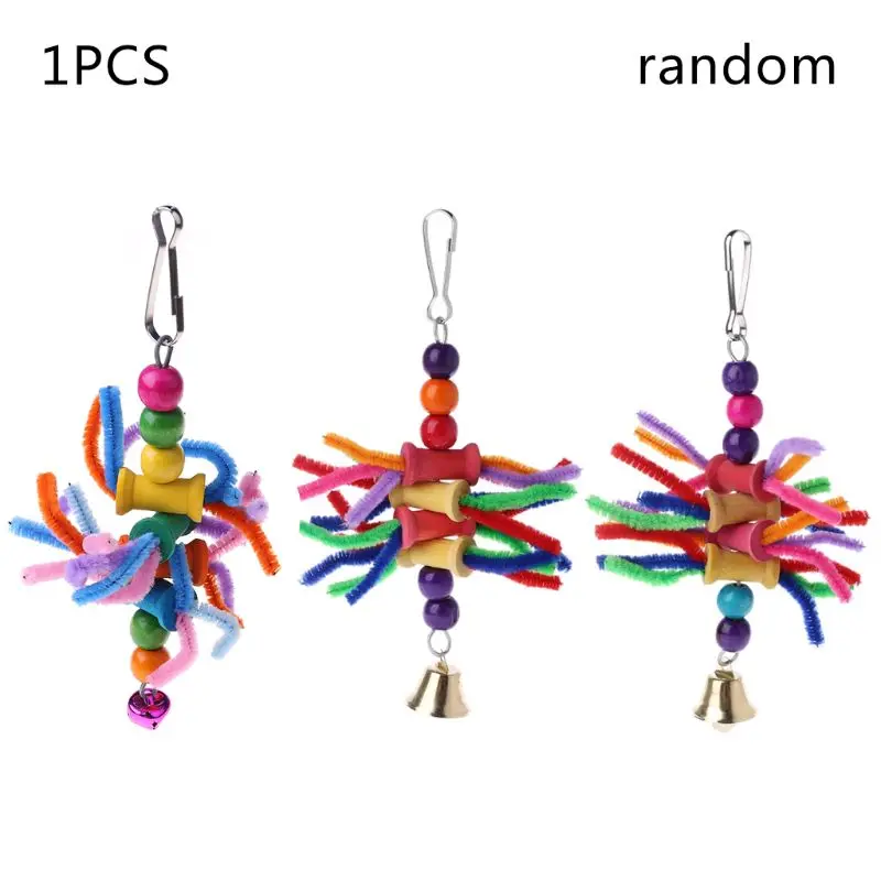 

Parrot Chew Toys Multicolor Bird Parrot Bite String Toys Swing Cage Accessories