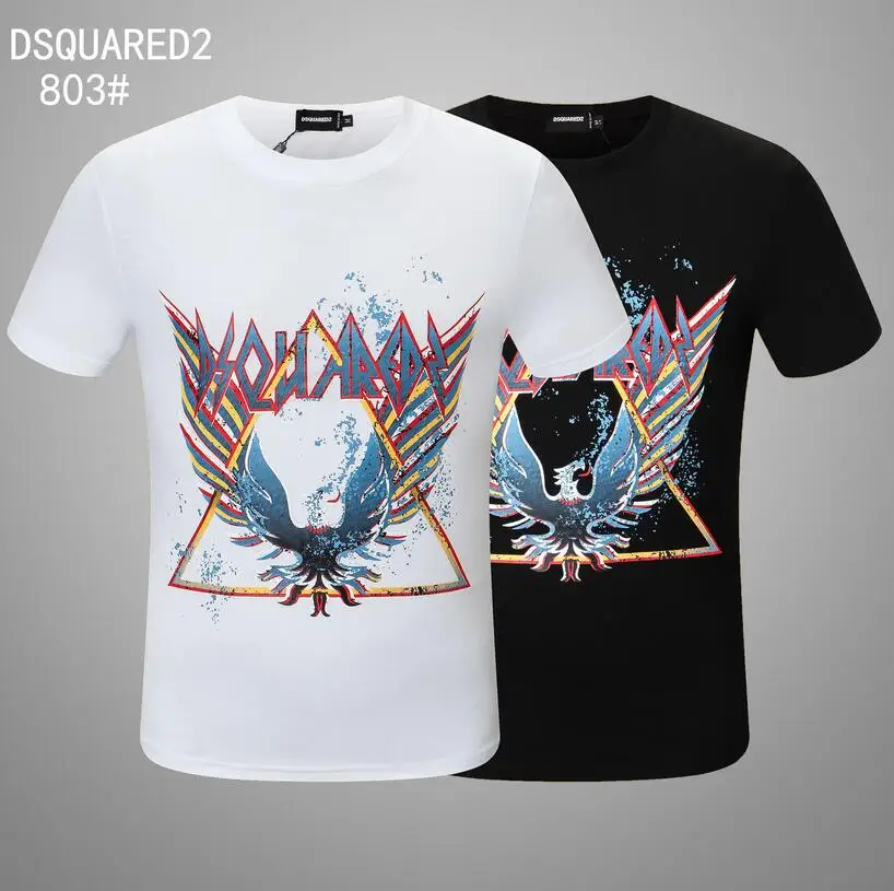 

2022 New Italian Fashion Brand Authentic Dsquared2 Men's Advanced Printing Short-Sleeved T-Shirt