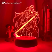 japanese anime chainsaw man 3d character model led night light game room bedroom decoration table lamp atmosphere light